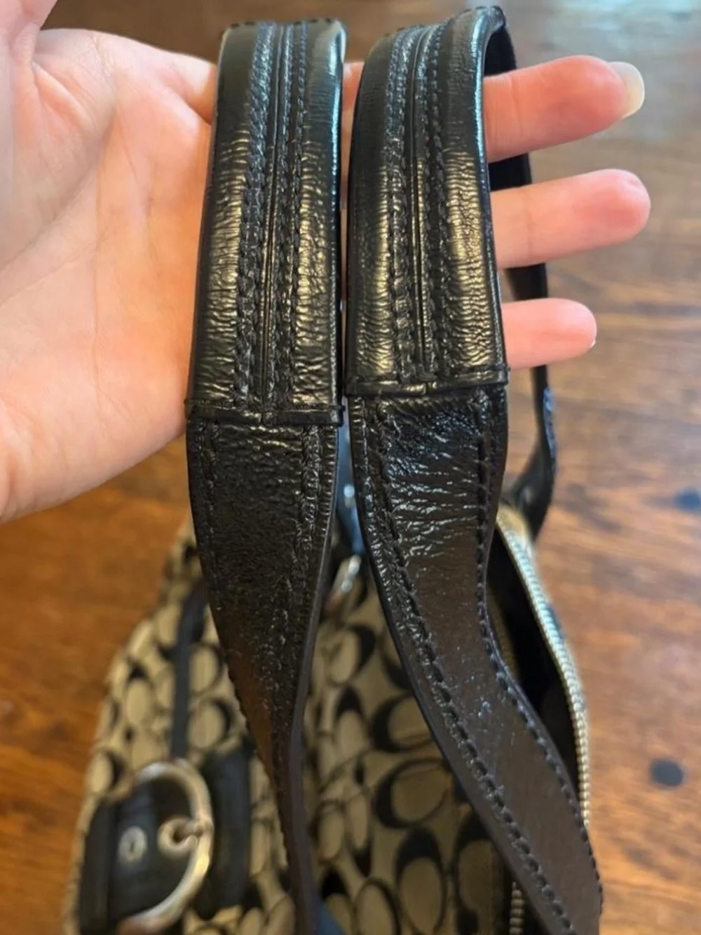 Vintage Coach Courtney Soho Shoulder Bag Black